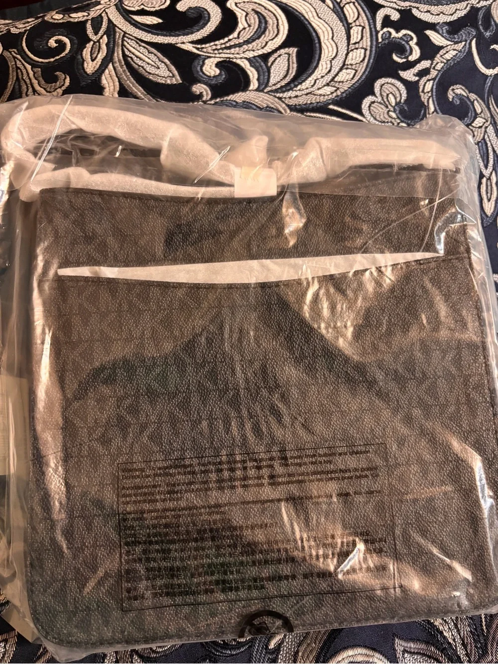 Michael Kors Black Logo-Print Crossbody with Branded Strap